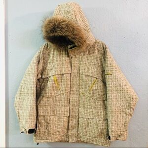 Obermeyer Avalanche faux fur hood ski jacket